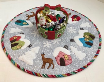 Gnome Homes Christmas Table Top Pattern PDF