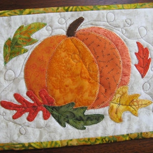 Autumn Pumpkin Mug Rug Pattern
