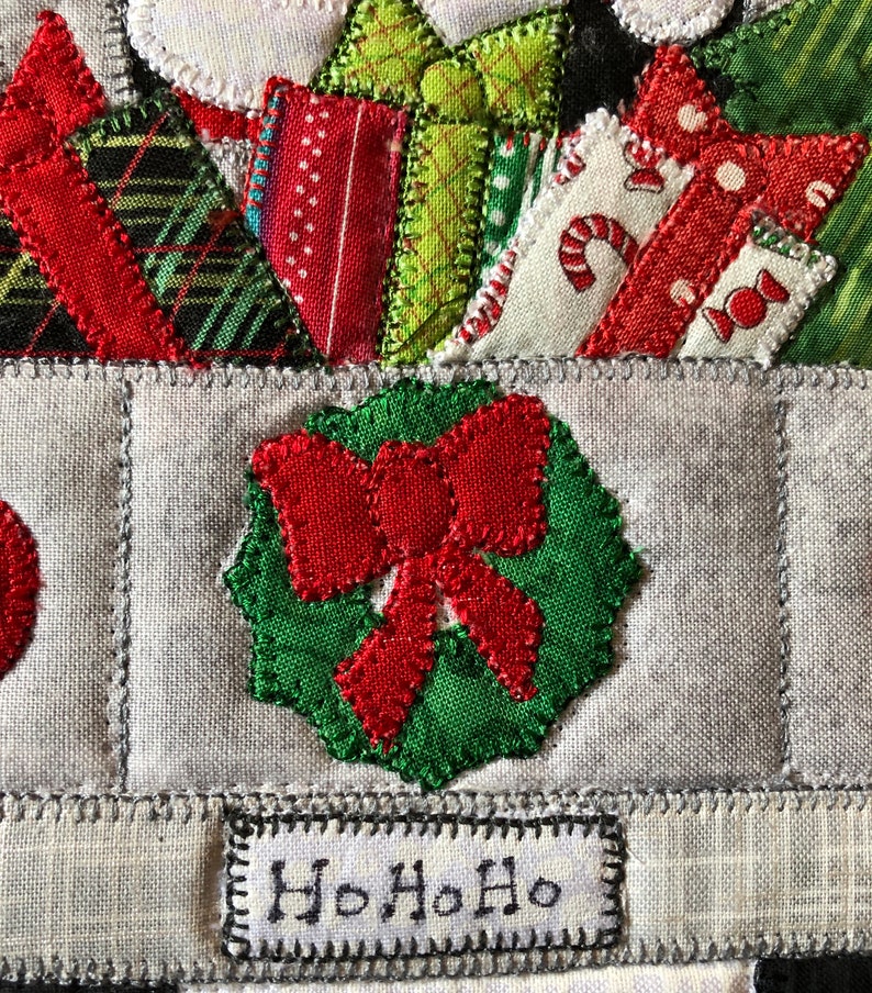 Ho Ho Ho Mug Rug Pattern imagem 4