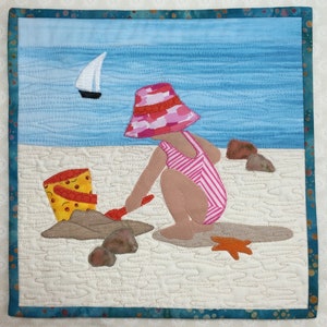 Beach Babies 1 Quilt Block Pattern