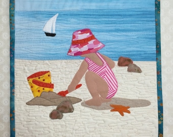 Beach Babies 1 Quilt Block Pattern