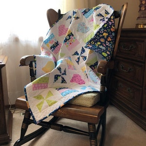 Hearts and Pinwheels Baby Quilt Pattern image 5