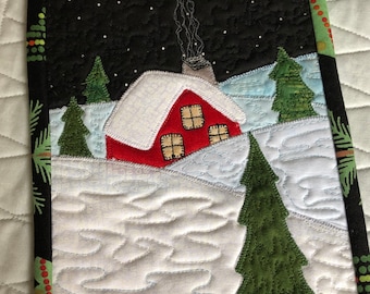 Snowbound Mug Rug Pattern