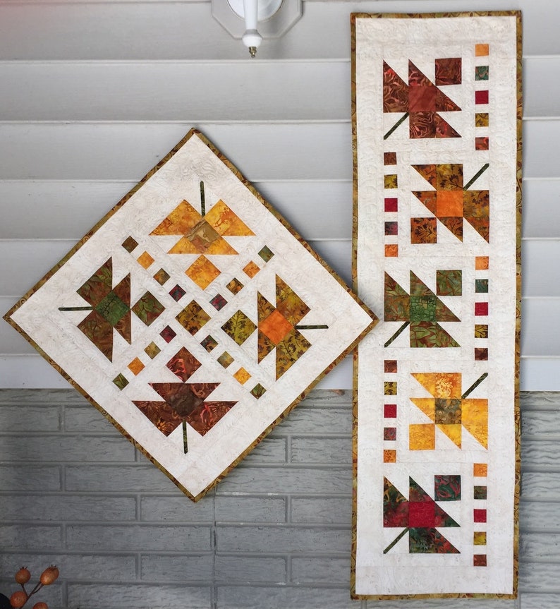 Autumn Leaves Tabletop Duo Pattern - Etsy
