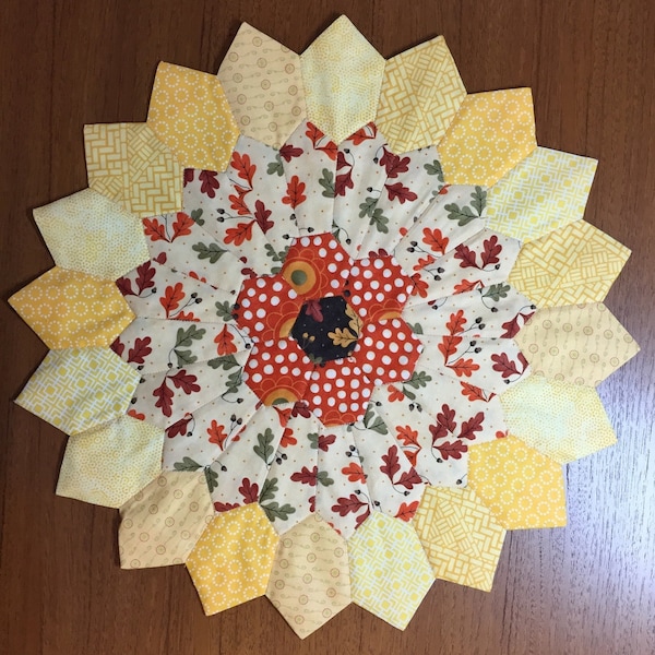 Sunburst Table Topper Pattern PDF