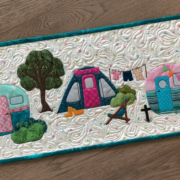 Campers Table Runner or Wall Hanging Pattern