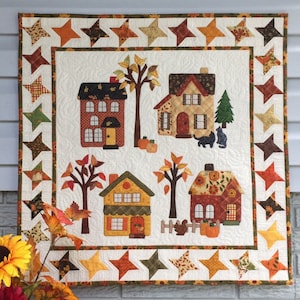 Autumn in the Village  Wall Hanging Pattern