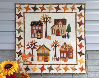 Autumn in the Village  Wall Hanging Pattern