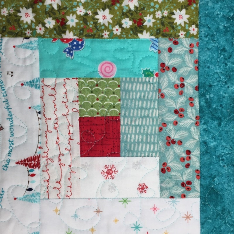 Log Cabin Christmas Quilt Pattern PDF - Etsy