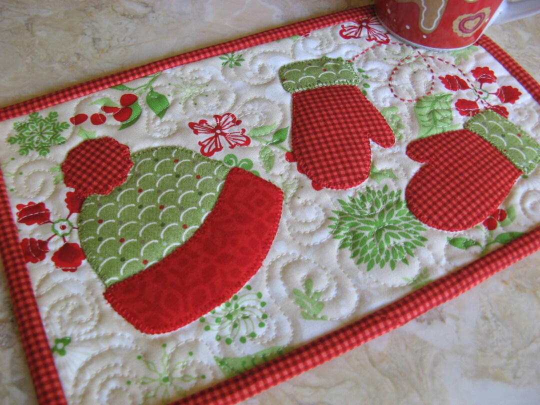 Mitten Mug Rug Mitten Weather Mug Rug Pattern - Etsy