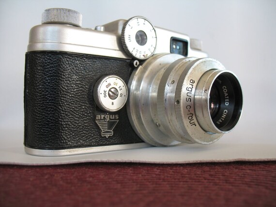 Vintage Rangefinder Argus C4 Camera With 50mm F 2 8 Coated Etsy Vintage Rangefinder Argus C4 Camera With 50mm F 2 8 Coated Etsy