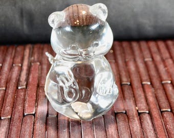 Fenton Art Glass Hand Crafted Bear - Light Blue 3.5” - Etsy