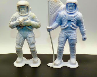 CLOSEOUT 29 to 5*-2 Louis Marx Astronaut Toy Figures- 1970