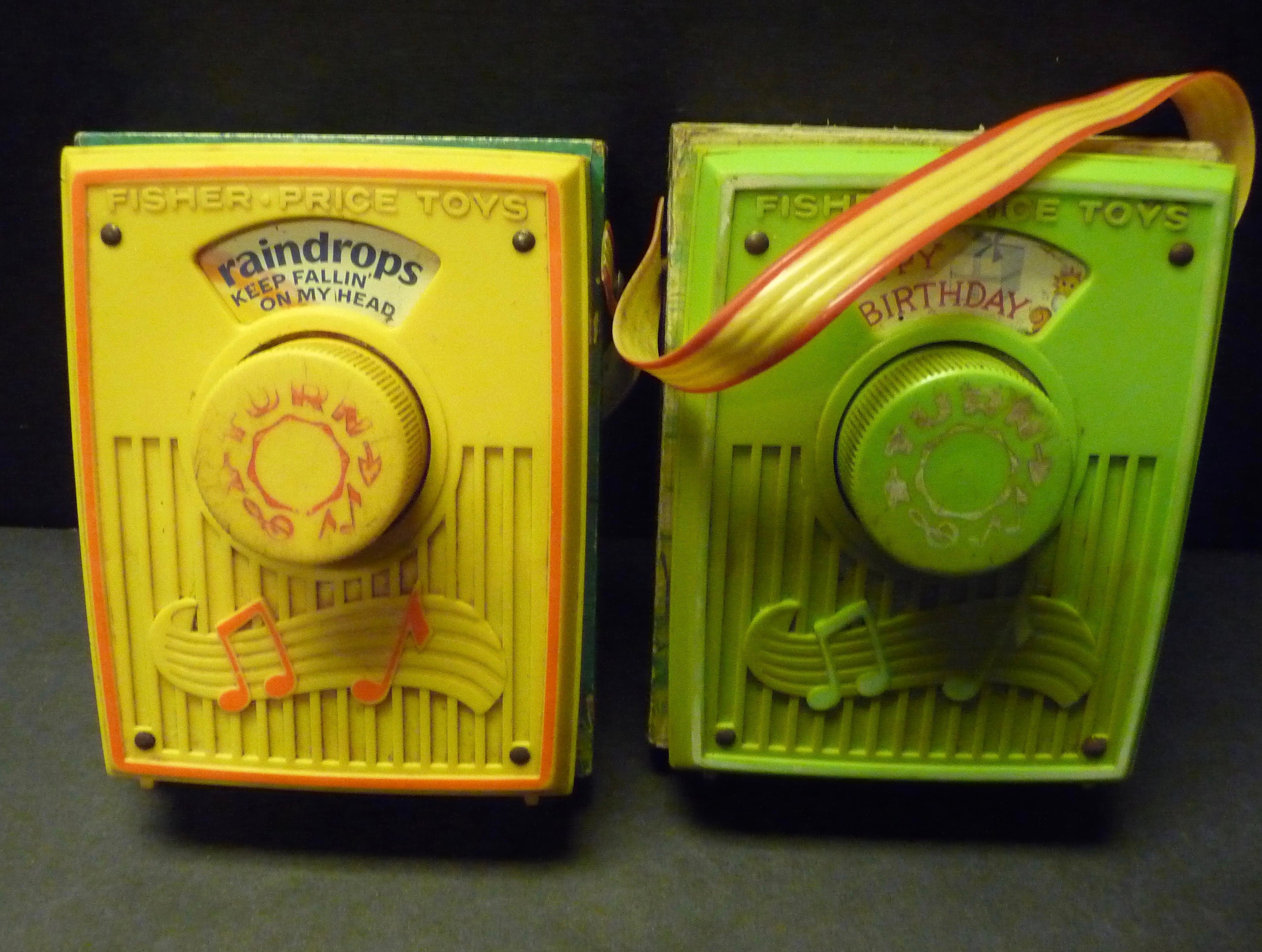 2 1970 Fisher Price Pocket Music Box Radio Happy Birthday & Etsy