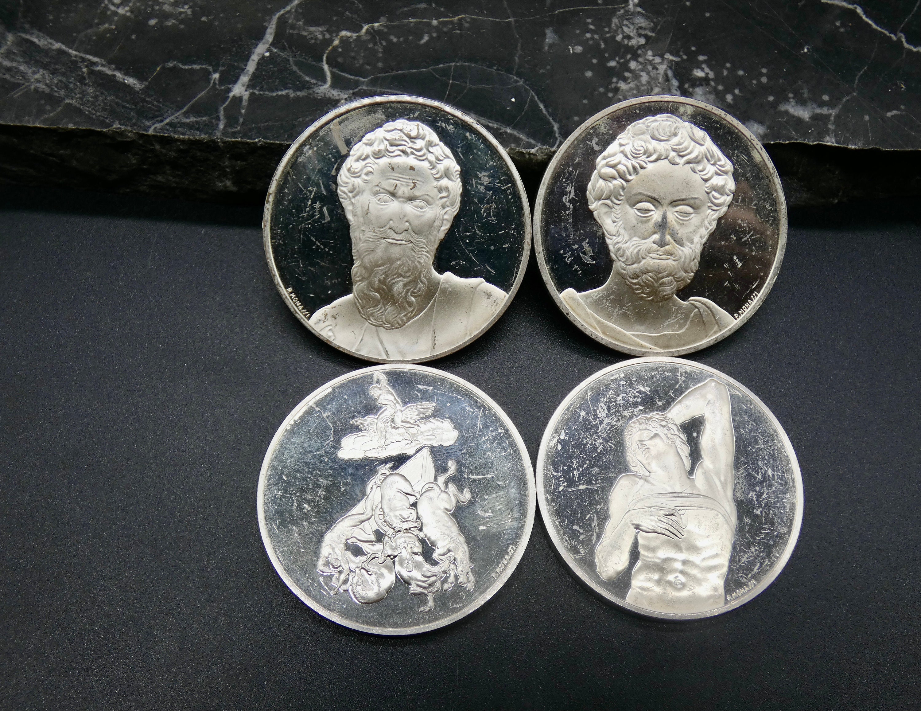 SALE*-4 the Genius of Michelangelo-925 Sterling Silver-1.26 Troy