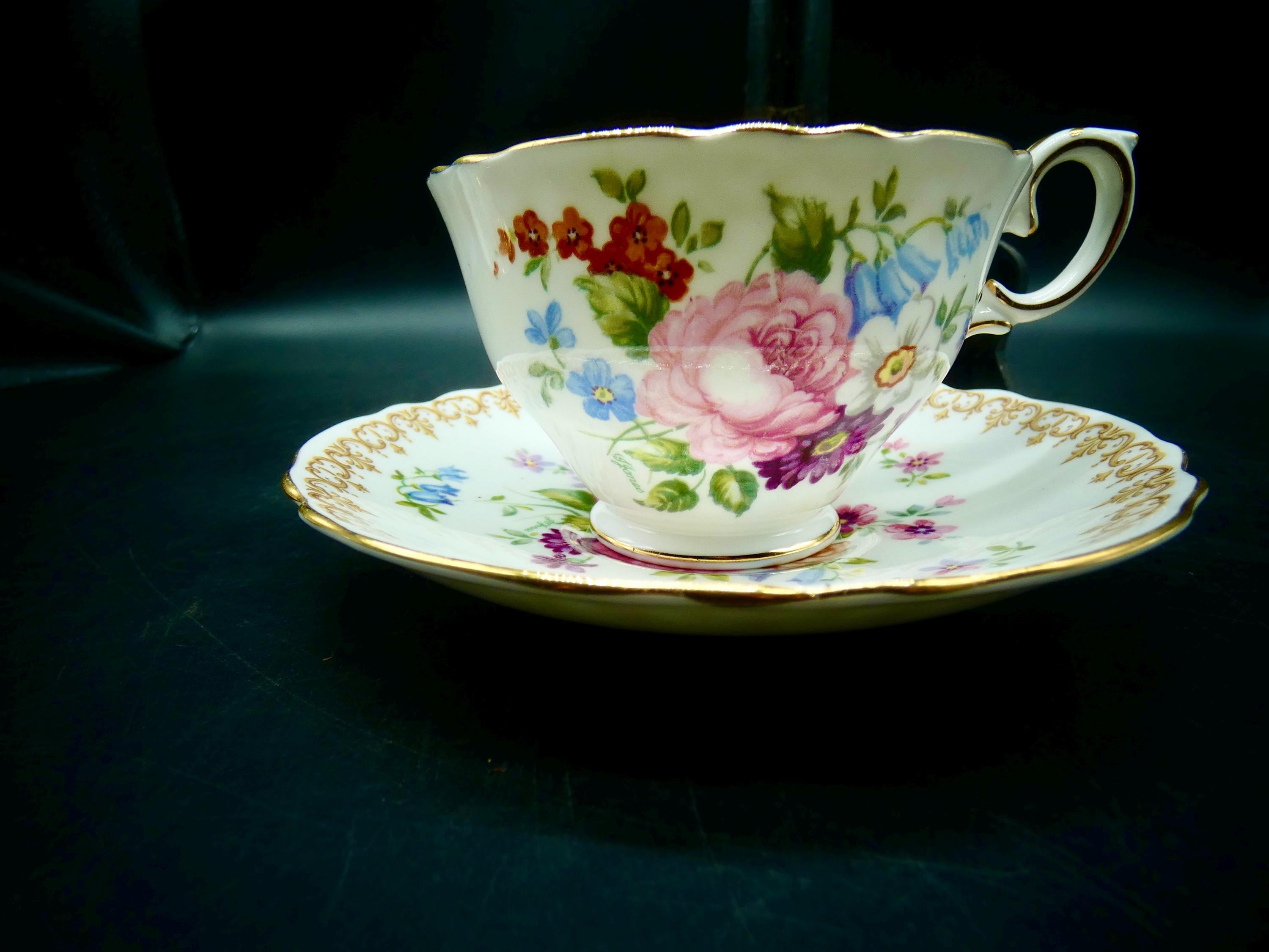 Crown Staffordshire England's Bouquet - Etsy