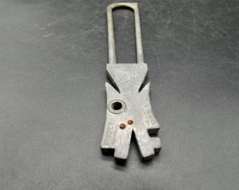 SOLDE* - Aiguiseur de couteaux vintage en aluminium - Cisailles et guide tondeuse, fabriqué aux États-Unis