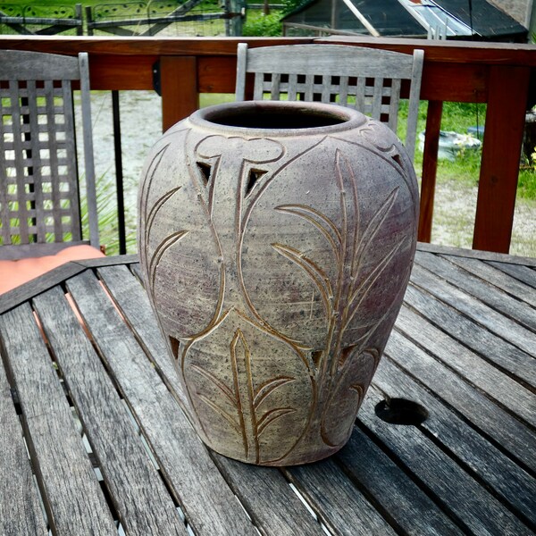 Large Pottery Vase Etsy
