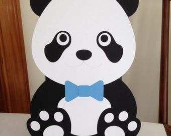 2 Panda Bear Birthday Party Table Decorations Centerpiece - Balloon Holders