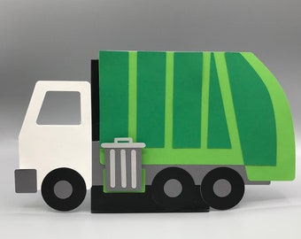 2 Garbage Truck Birthday Party Balloon Holder Centerpiece Cake Table Decorations