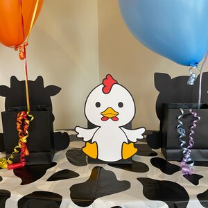 Farm Animal Birthday Party Centerpieces, Decorations, Balloon Holders, Baby Shower, Cake Table, Gift Table, image 6