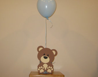 2 Teddy Bear Birthday Party Baby Shower Table Centerpiece Balloon Holders
