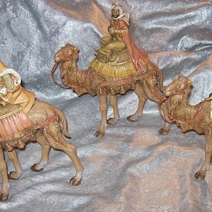 FONTANINI of Italy NATIVITY Large 10" Figures The Three Wise Men Christmas Holiday Creche Decorations