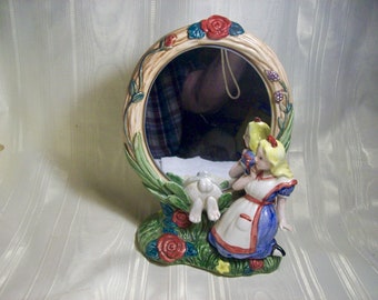 1992 Fitz and Floyd ALICE in WONDERLAND Double-sided Tabletop Mirror