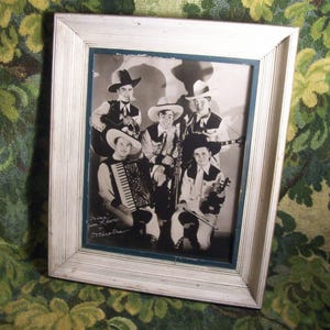 Circa 1940&#39;s Framed Orig. AUTOGRAPHED PHOTOGRAPH of Texas Jim Lewis And His Lone Star Cowboys - WESTERN Music