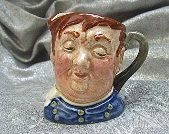 OLDER MARK Royal Doulton Pottery of England MINIATURE "Fat Boy" Toby Jug Pitcher