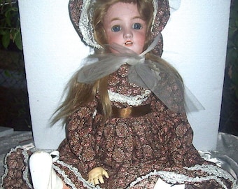 Antique GERMAN SIMON & HALBIG 24" Bisque Head Doll Jutta 1349 with Original Body