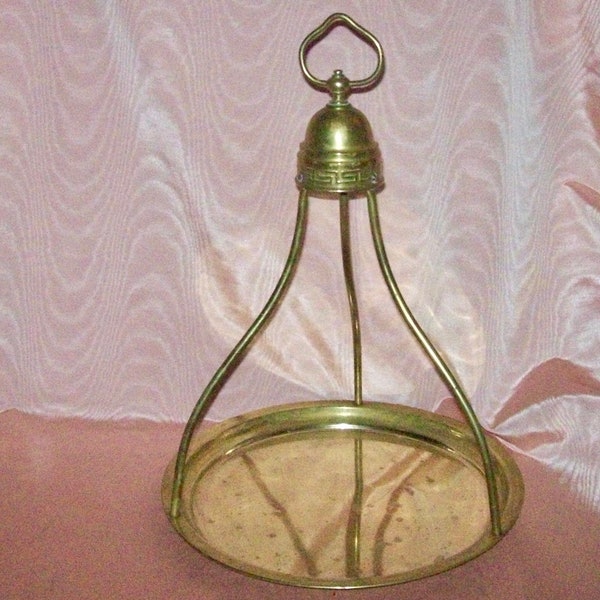 Unique HANGING BRASS Turkish Coffee / Tea Serving TRAY - Decorative and Versatile