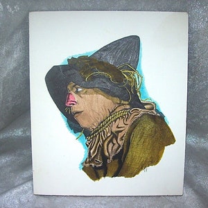 The WIZARD of OZ Ray Bolger SCARECROW Original Art Pen and Ink Drawing by Riggs