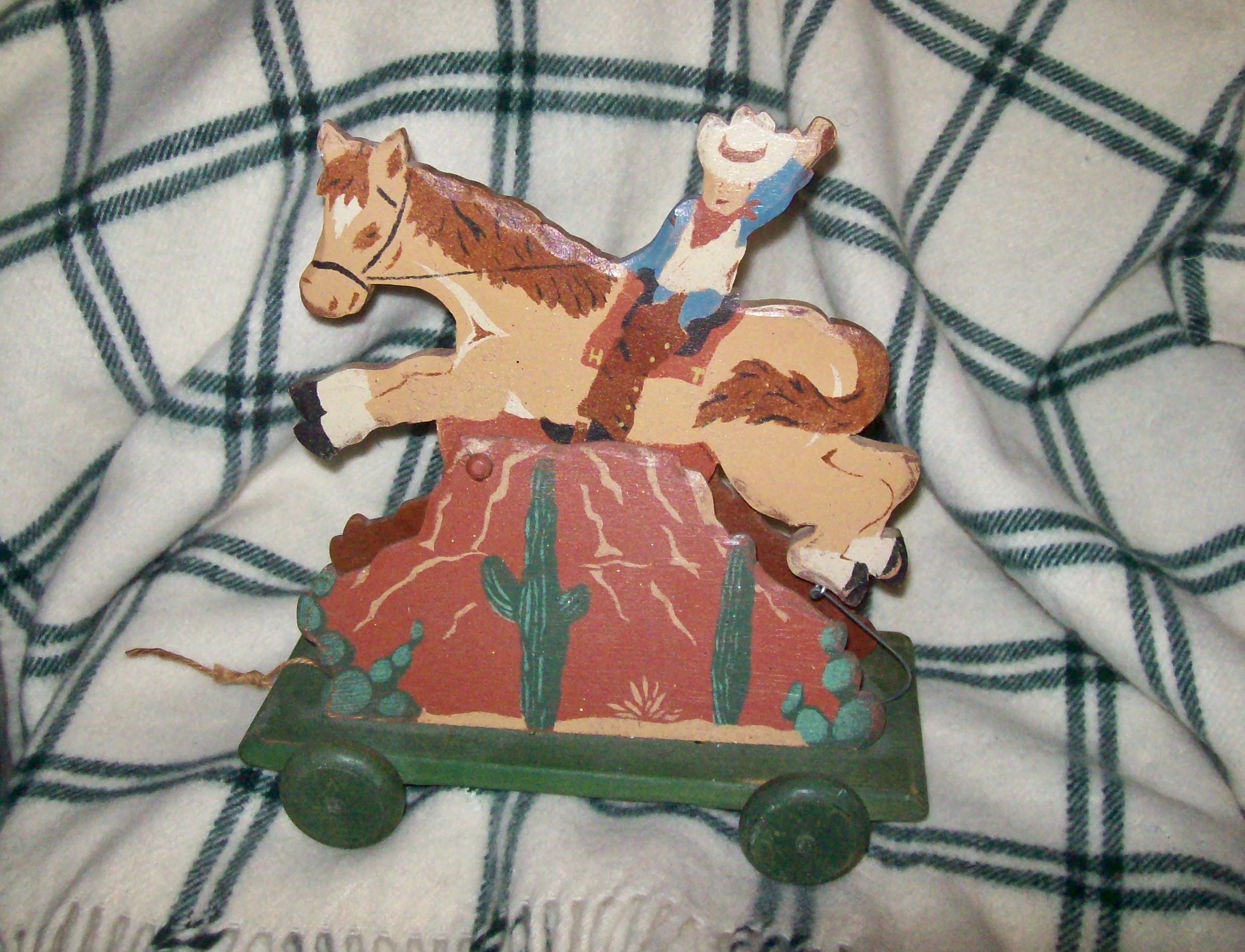 ゼンマイ式 カウボーイ 昔のおもちゃ Cowboy wind up toy - Etsy 日本