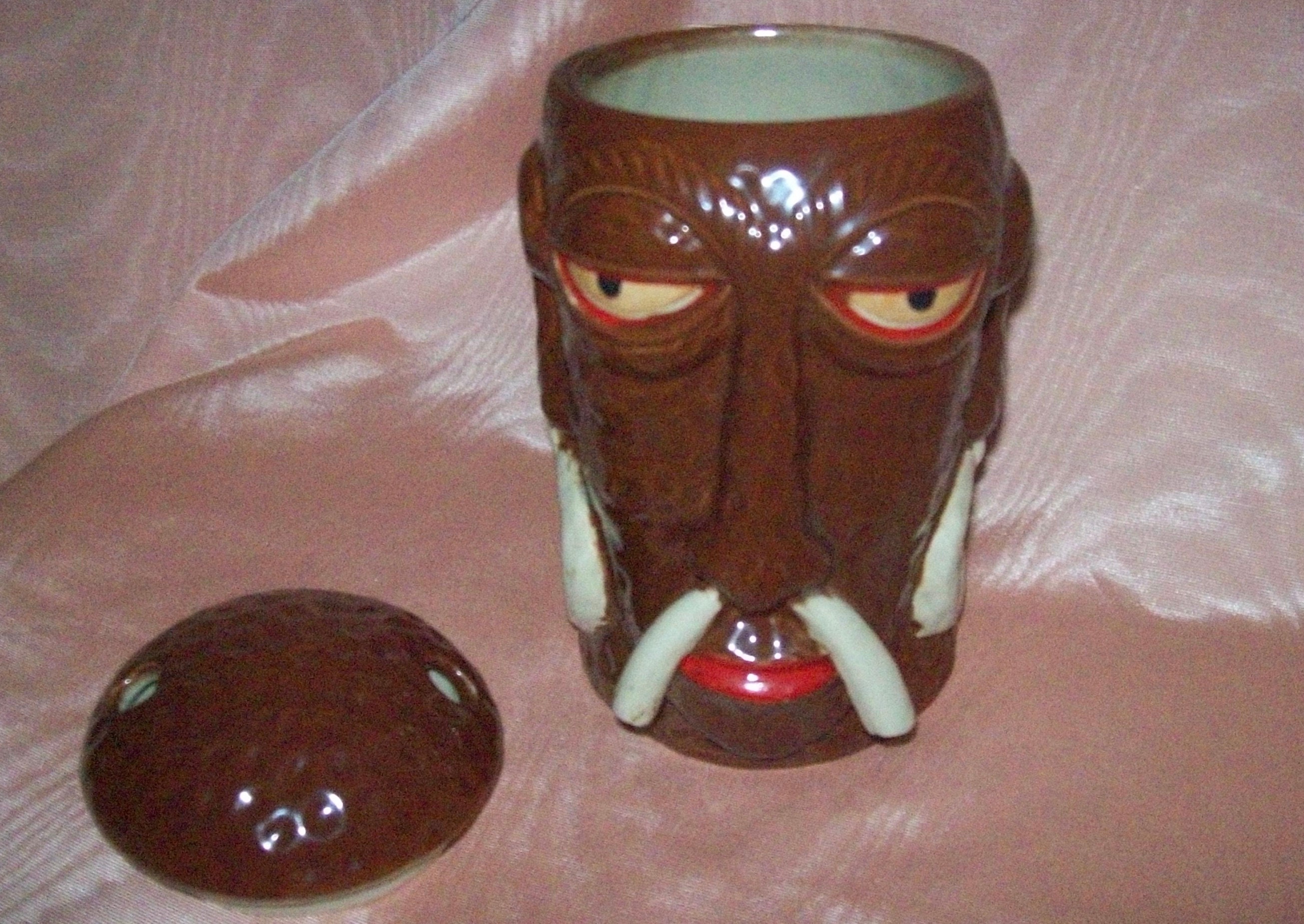 Large Vintage Mr. BALI HAI TIKI Mug With Concave Base From