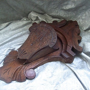 Large Impressive VICTORIAN Carved Wood DECORATIVE Wall HANGING