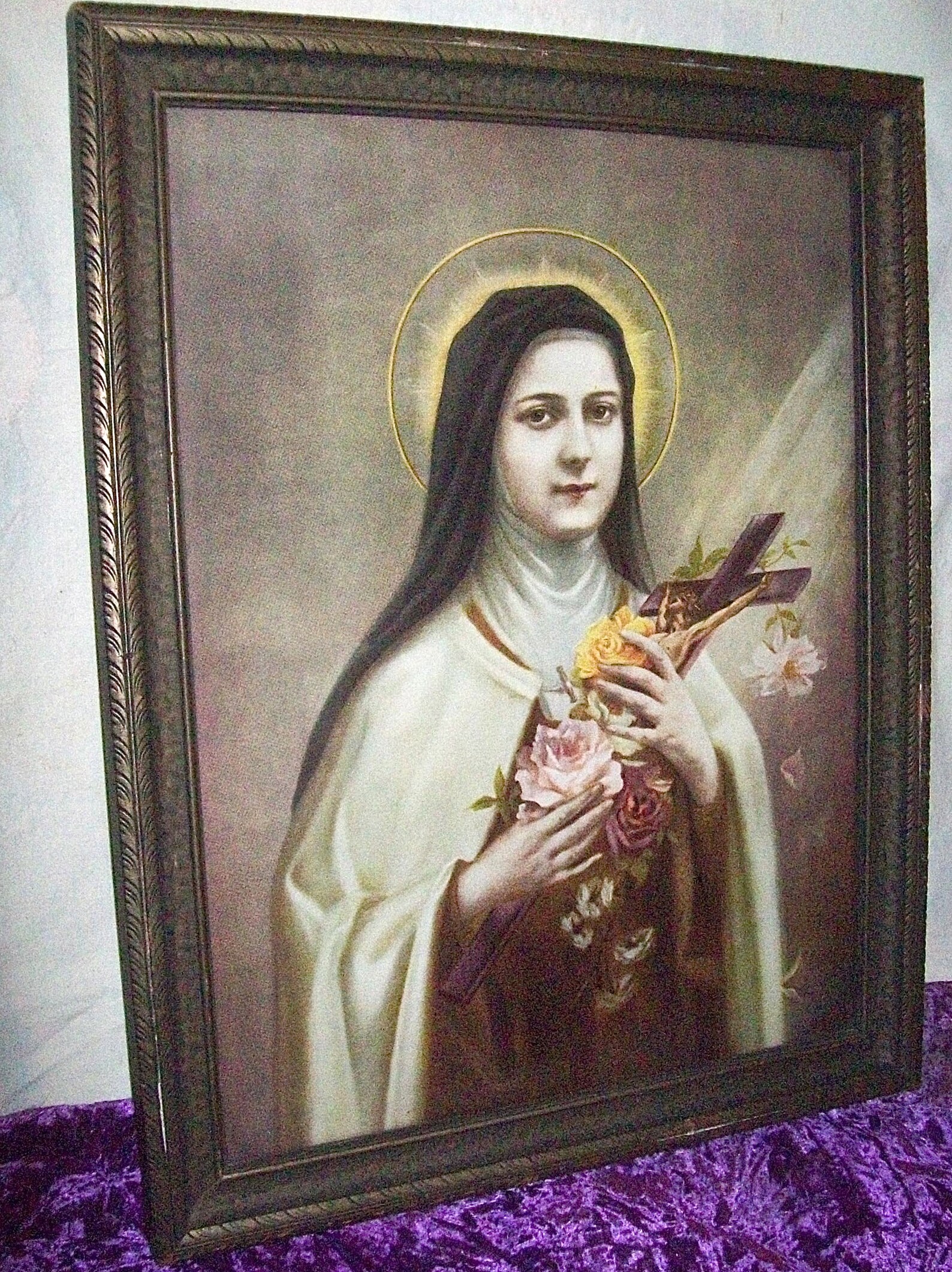 Large Vintage Print of Saint Therese De Lisieux in Its | Etsy