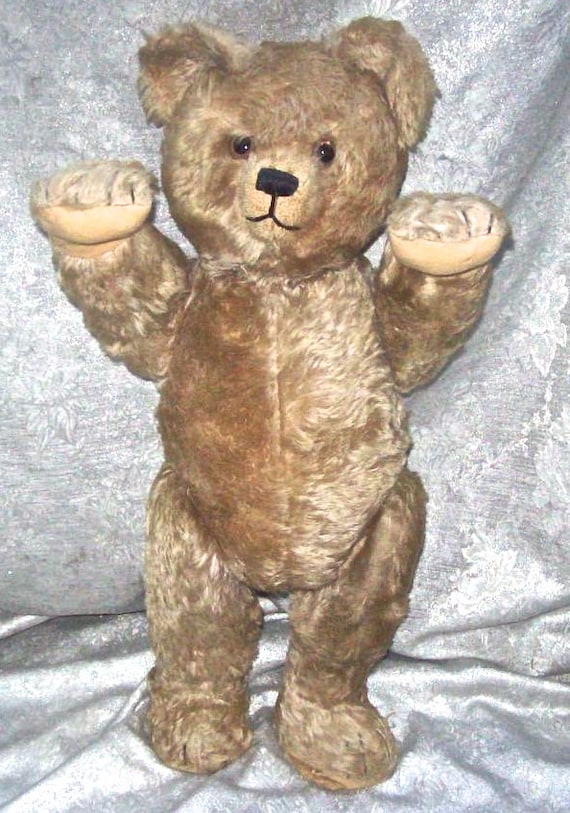 * vintage teddy bear ʕ•ᴥ•ʔ♩アイスブルーの クマちゃん 売れ筋銀座 * vintage teddy bear ʕ•ᴥ•ʔ♩アイスブルーの クマ
