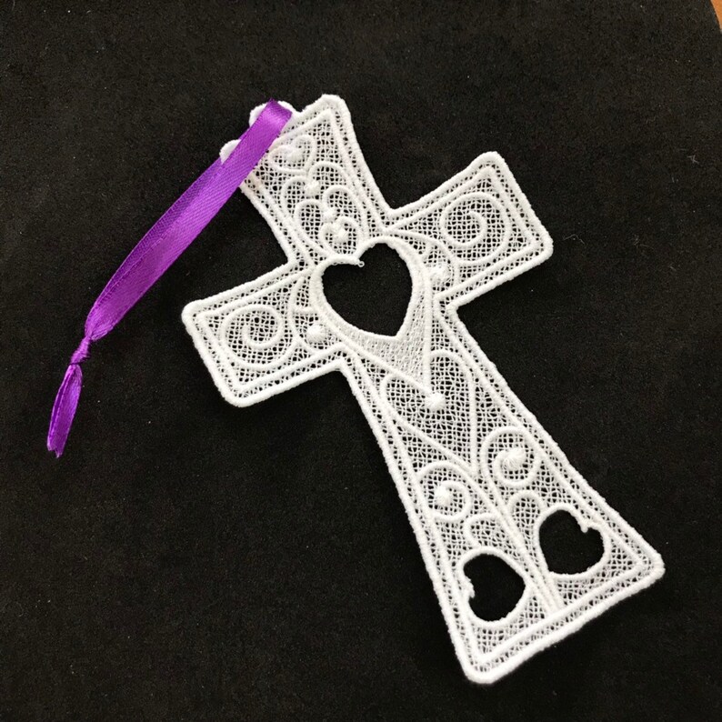 Large Lace Cross. A Free Standing Lace Cross Featuring Etsy