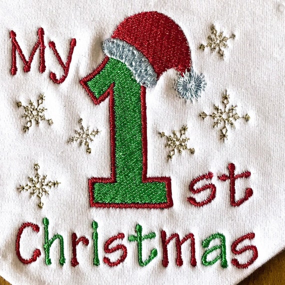 1st christmas bib