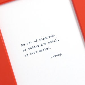 Aesop - Handtyped Quote | Inspirational Quote | Typewriter Quote | Typewritten Quote | Quote Print | Art Print | Home Decor