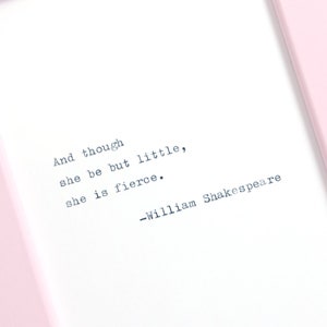 William Shakespeare - Handtyped Quote | Inspirational Quote | Typewriter Quote | Typewritten Quote | Quote Print | Art Print | Home Decor