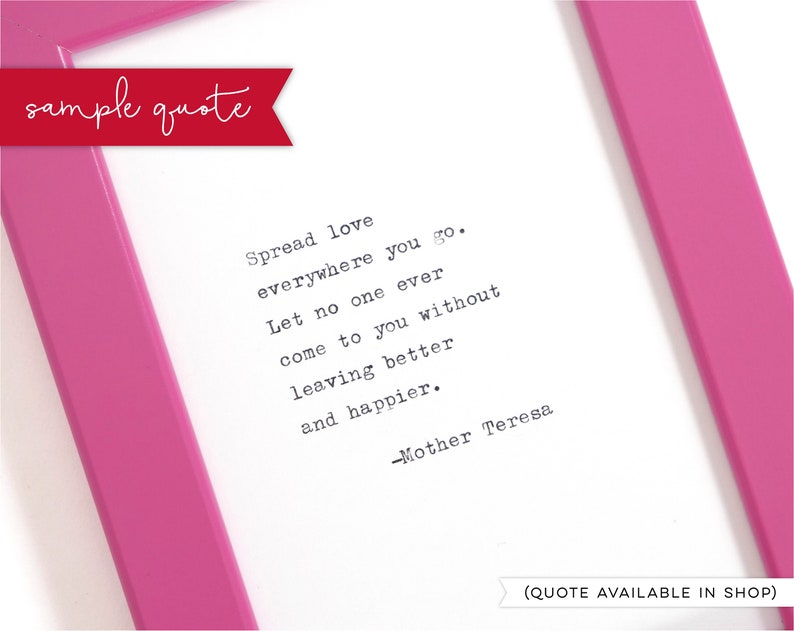 Custom Handtyped Quote Typewriter Quote Typewritten Quote Etsy