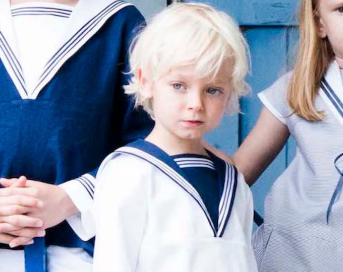 Sailor Suit FERDINAND - Nautical Boy Suit - Traje de marinero - Victorian Boy Sailor Suit for