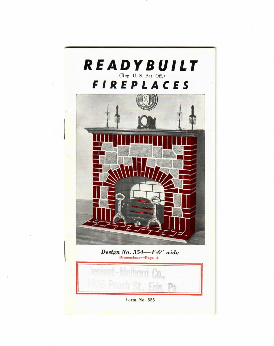 Vintage 31 Pgs. Catalog Fireplace Designs Options 31 Pages Original