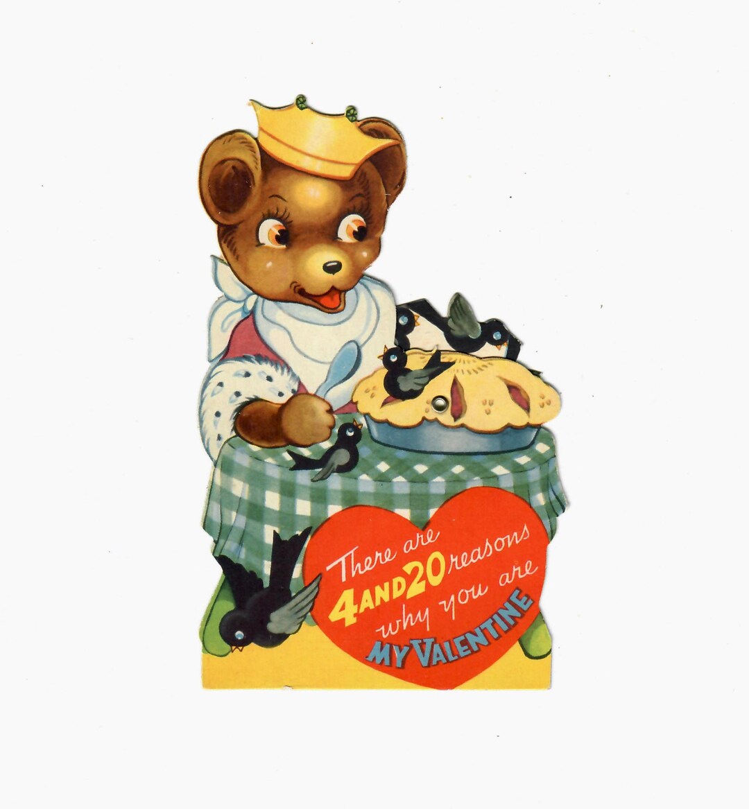 Mechanical Bear King Eats 4 and 20 Blackbirds Baked in a Pie A