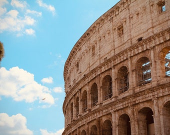 Roma, Italia, Coliseo, Impresión, impresión de arte fotográfico, foto de descarga digital, impresión de fotografía de viaje, impresión a color