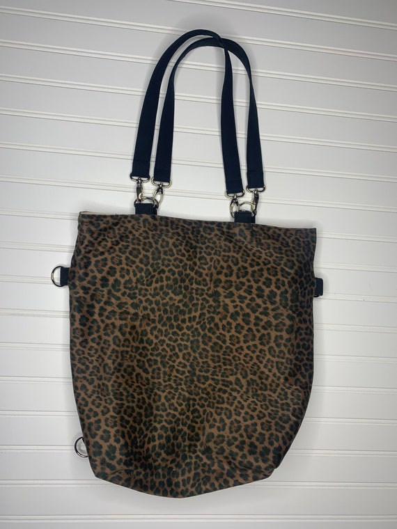 Cheetah print convertible woman's purse handmade bag | Etsy