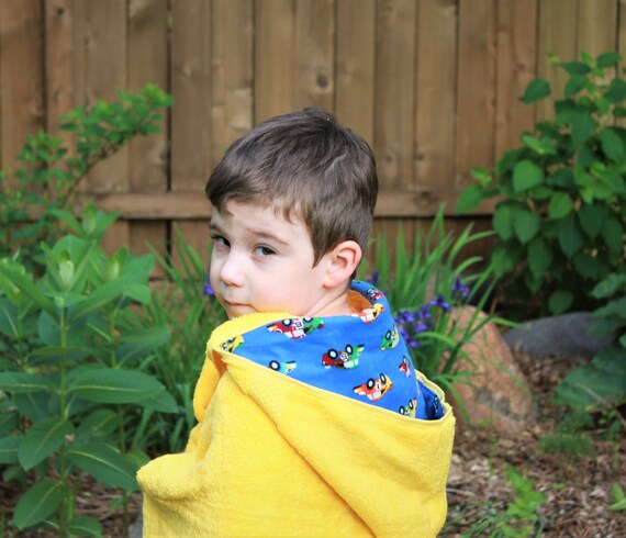 boys hooded poncho