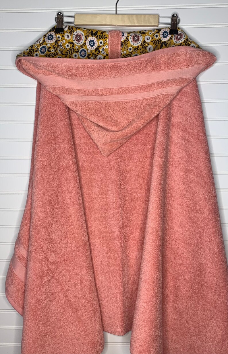 large tween hooded bath towel personalized teen hooded towel full size teen towel Teen hooded bath towel with optional floral flannel